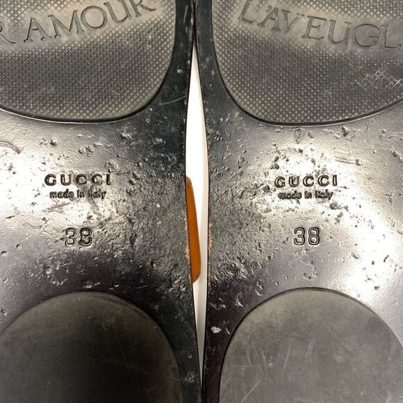 Gucci Marmont GG Thong Sandals EU 38 US 8 Brown Flat Flip Flop Slide Interlock - Picture 9 of 9